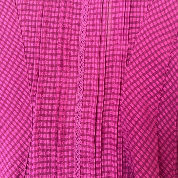 Anthropologie HD in Paris purple sheer blouse size 2 - Picture 6 of 9